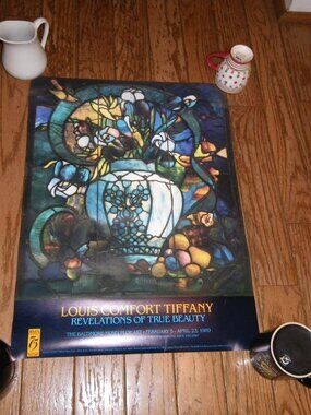 1989 Louis Comfort Tiffany Revelations of True Beauty Poster Balt Museum of Art